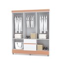Ver imagem 4 de Guarda-roupa Ideal 6 Portas Branco Camarim 3 Cabideiros 2 Gavetas 153cm