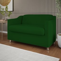 Namoradeira Elegante 2 Lugares Sala de Estar – Balaqui Decor Cor:Verde - 2
