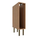 Ver imagem 4 de Balcão de Cozinha com Nicho Porta-toalhas 20cm Multimóveis Cr20423 Freijó