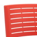 Ver imagem 7 de Kit 06 Cadeiras Empilhável Fixa Escritório Multiuso Base Preta Kimi P03 Vermelho - Lyam Decor