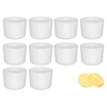 Kit Potes de Vidro Patê Branco C/Tampa 120ml:10 - 1