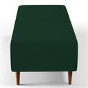 Ver imagem 2 de Kit 02 Puffs Bali Pés Palito 120x50 Cm Suede Verde Musgo