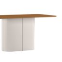Ver imagem 2 de Mesa de Jantar para 6 Lugares 160cm Tampo em Mdf Serena Off White/ypê - New Ceval