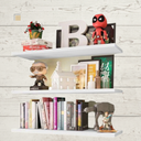 Ver imagem 4 de Kit 3 Prateleiras 60x15 Mdf Branco Parede Madeira Quarto