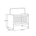 Ver imagem 4 de Mini Berço Moisés Multifuncional Branco | Vira Mesa, Aparador e Escrivaninha | Mdf