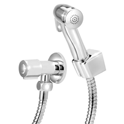 Ducha Higiênica ABS Cromada Flexível Inox 1,20 Metros 1/4 de Volta 1798 - Stoc