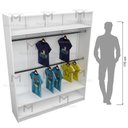 Ver imagem 3 de MODULO CLOSET CABIDEIRO E MALEIRO M47.2020.B 100 % MDF MUNDI MOVEIS
