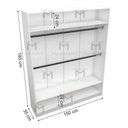 Ver imagem 6 de MODULO CLOSET CABIDEIRO E MALEIRO M47.2020.B 100 % MDF MUNDI MOVEIS