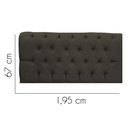 Ver imagem 2 de Painel Estofada Paris 195cm King Size Para Cama Box Quarto Linho Marrom - Gat Magazine