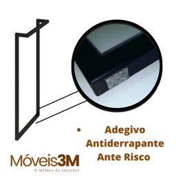 Kit 2 Pes de Mesa com Base de Metal para Mesinha Escrivaninha Pequena Escritório - 4