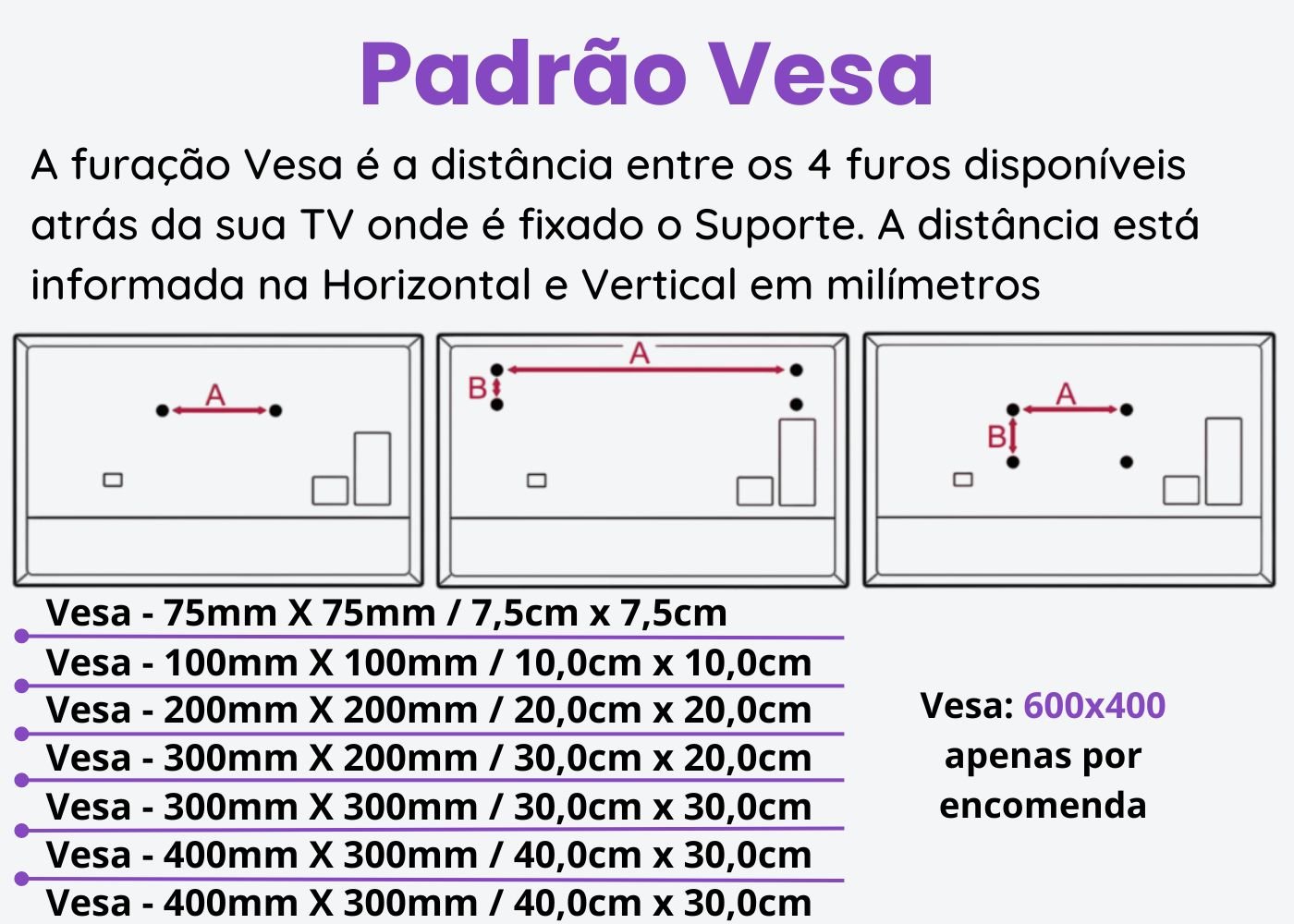 Suporte Pedestal Duplo Móvel Preto 14 a 75 Suportaço - Ped04 - 5