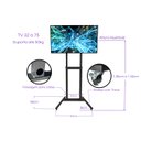 Ver imagem 2 de Suporte Pedestal Duplo Móvel Preto 14 a 75 Suportaço - Ped04