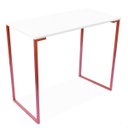 Ver imagem 1 de Mesa Escrivaninha Industrial 900 Mm Cobre e Tampo Branco