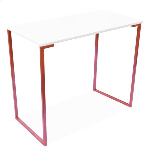 Mesa Escrivaninha Industrial 900 Mm Cobre e Tampo Branco