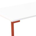 Ver imagem 6 de Mesa Escrivaninha Industrial 900 Mm Cobre e Tampo Branco