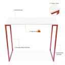 Ver imagem 3 de Mesa Escrivaninha Industrial 900 Mm Cobre e Tampo Branco