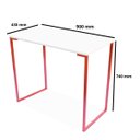 Ver imagem 7 de Mesa Escrivaninha Industrial 900 Mm Cobre e Tampo Branco