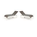 Ver imagem 1 de Kit 2 Espreguiçadeira Cadeira Piscina Alumínio Fibra Sintética (7 Posições) I Area Externa