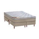 Ver imagem 1 de Cama Box + Colchão Castor Queen Innovation One Face Hibrido 158x198x54cm