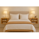 Ver imagem 2 de Mesa Cabeceira Criado Suspenso Mudo Mesinha Quarto Cama Mdf Fosco:carvalho