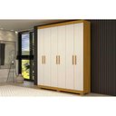 Ver imagem 1 de Guarda Roupa Casal 6 Portas e 2 Gavetas Lana Cinamomo/off White - Acp