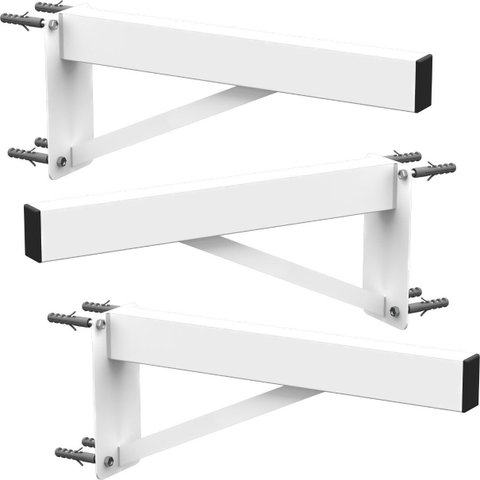 Mf Multiforma - 3 Suportes Pia Parafusar Bancada Aparador 80 Cm Branco