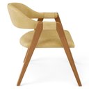 Ver mais imagens de Kit 05 Cadeiras de Jantar e Estar Living Estofada Nadja L02 Couríssimo Fendi - Lyam Decor