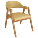 Ver imagem 7 de Kit 05 Cadeiras de Jantar e Estar Living Estofada Nadja L02 Couríssimo Fendi - Lyam Decor
