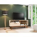 Ver imagem 5 de Rack para TV Renoir 55 MDP com Nichos Off White Cinamomo Bechara Móveis
