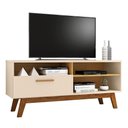 Ver imagem 3 de Rack para TV Renoir 55 MDP com Nichos Off White Cinamomo Bechara Móveis