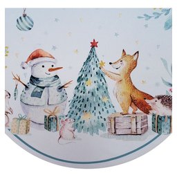 Kit 4 Capas Sousplat Boneco de Neve de Natal 35cm X 35cm - 2