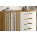 Ver imagem 5 de Cômoda de Quarto Bella C/ 2 Portas e 5 Gavetas Branco - Acp