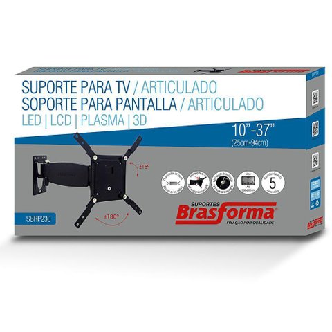 Suporte Articulado para Tv de Led, Lcd e Plasma 10 a 37