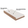 Cama Auxiliar 100% MDP - Amêndoa - 3
