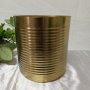 Ver mais imagens de Cachepô de Metal Dourado 18x16x16cm Vaso Plantas Jardim Sala Suculenta Flores