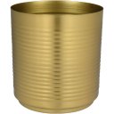 Ver imagem 1 de Cachepô de Metal Dourado 18x16x16cm Vaso Plantas Jardim Sala Suculenta Flores
