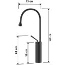 Ver imagem 6 de Torneira de Banheiro Luxo Monocomando Capri Gota Aço Inox Preta
