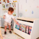Ver imagem 6 de 2 Baús Organizadores Leiturinha - Tamanho g Kit Livro Educativo em Madeira