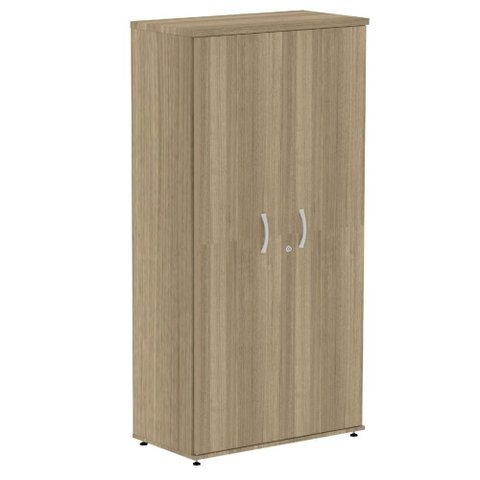Armário Alto P25 Pandin 80 Cm (largura) em Mdp Cor Noce Naturalle com 2 Portas e 3 Prateleiras