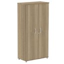 Ver imagem 1 de Armário Alto P25 Pandin 80 Cm (largura) em Mdp Cor Noce Naturalle com 2 Portas e 3 Prateleiras
