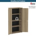 Ver imagem 4 de Armário Alto P25 Pandin 80 Cm (largura) em Mdp Cor Noce Naturalle com 2 Portas e 3 Prateleiras