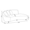 Ver imagem 4 de Sofá Sala de Estar Living Design Moderno 230cm com Almofadas Trinity Couro Brilhante Conhaque G93 -
