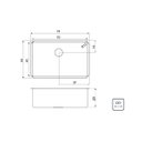 Ver imagem 4 de Cuba de Embutir Tramontina Design Collection Quadrum Undermount em Aço Inox com Acabamento Acetinado