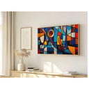 Ver imagem 1 de Quadro Decorativo N°20 115x70cm - Panorâmico Geométrico - Vitral - Rollflex