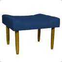 Ver imagem 2 de Kit 2 Puff Decorativo Confortável Retangular para Sala Recepção Quarto Requinte Suede Cores Pé Palit
