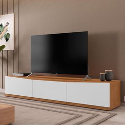 Rack para Tv Mônaco com Gaveta Cedro/branco - 1