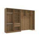 Ver imagem 4 de Quarto Modular Kappesberg Adapt Nogueira/azul Profundo 5 Peças 349cm