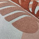 Ver imagem 2 de Capa Almofada Linho Aplique Boucle Estampa 45x45cm Terracota