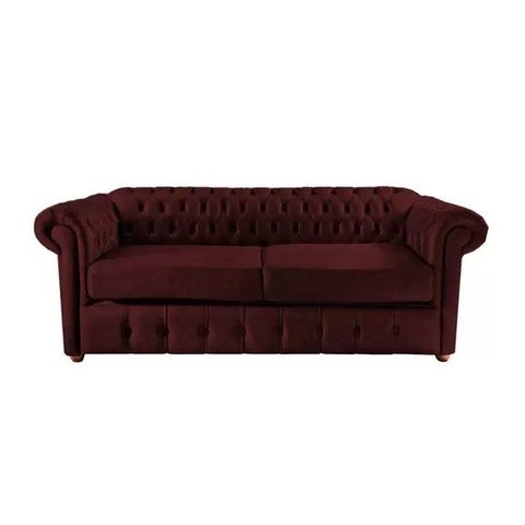 Sofá Chesterfield Capitone Luis Xv Vicenzo Bordo Couro Eco 1,80m / Decoracao, Sala Tv Estar, Recepça