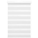 Ver imagem 1 de Persiana Rolo Duplo Tecido Zebra Branca 120 (l) X 160 (a) Double Vision C/ Bandô e Kit Instalação
